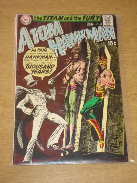 Atom #43 Vf- (7.5) Hawkman Gentleman Ghost Intro Dc Comics July 1969 **