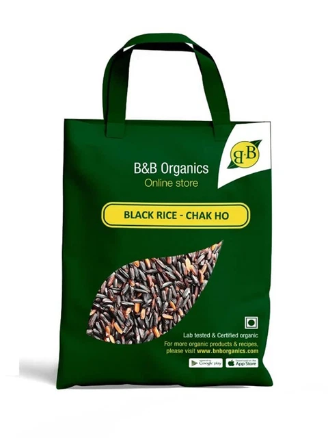 Schwarzer Reis Bio und reiner Chak Hao Reis Packung mit 5 kg
