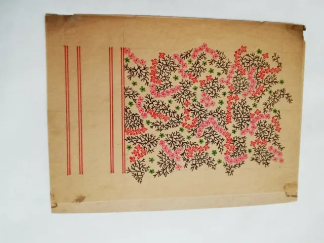 Collectible Handmade design rare piece of floral design textile design artwork