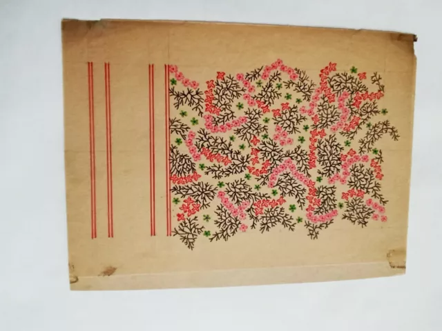 Collectible Handmade design rare piece of floral design textile design artwork