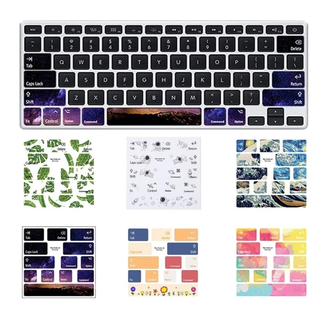 KEYBOARD SKIN STICKERS Keyboard Tearable Button Film Cartoon Cute Key ...