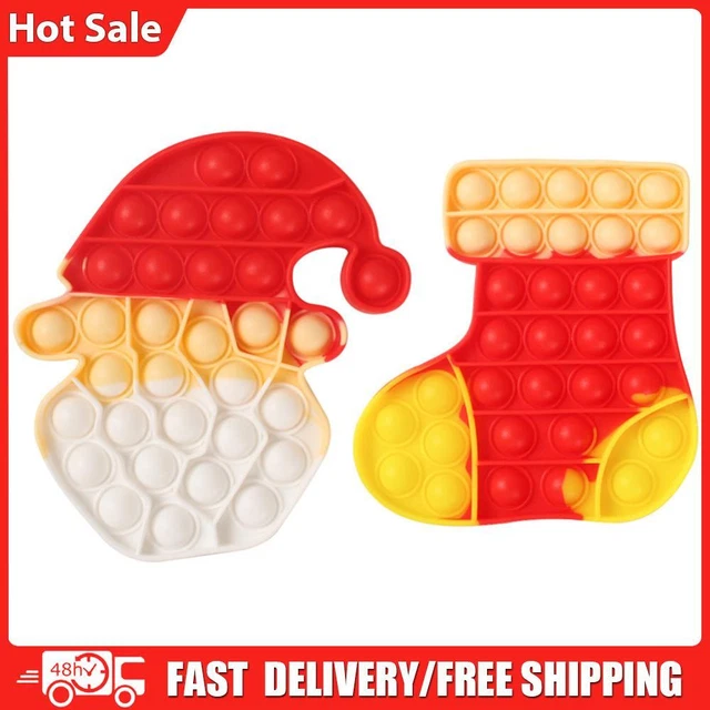 Silicone Decompression Toys Funny Christmas Autism Bubble Toys for Kids Adults