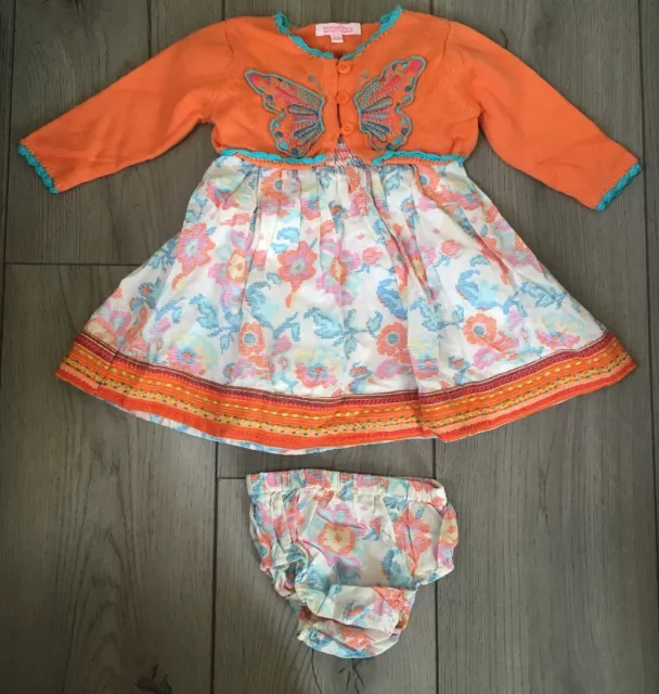 Dress Set Butterfly By Matthew Williamson 3 Piece 3-6 Months