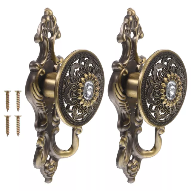 2 Pcs Hook Curtain Hold Backs for Curtains Tie Wall Hooks Drapery Rod