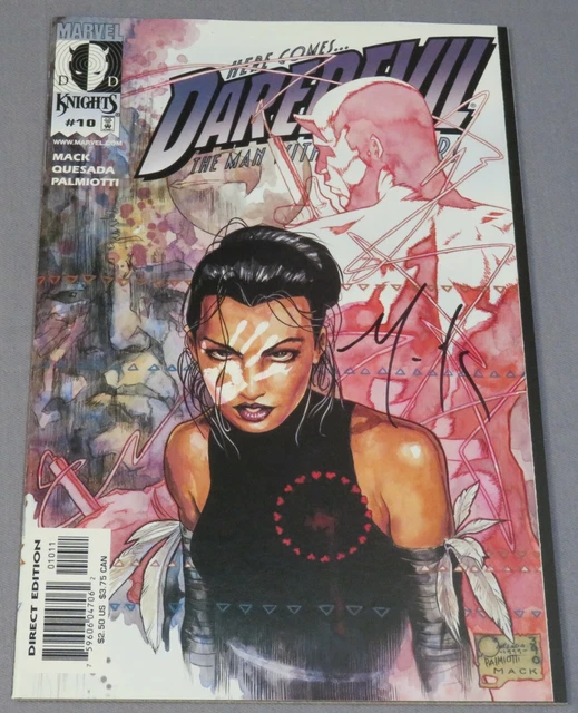 DAREDEVIL #10 (Echo 1st cover app, David Mack Signed) NM Marvel Knights 2000