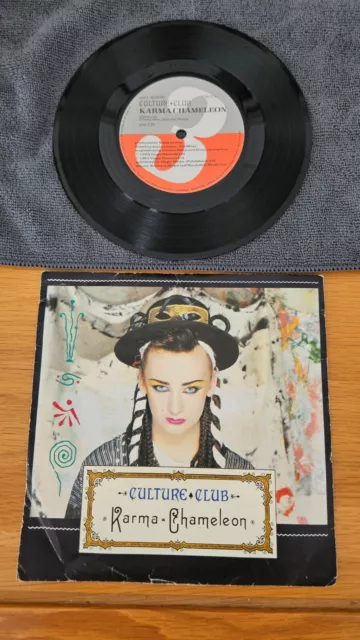 7" Vinyl Single. Culture Club. Karma Chameleon. VS612