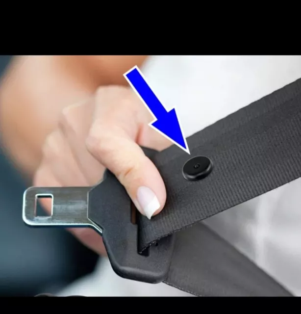 10 pièces de pièces automobiles noir plastique voiture ceinture de sécurité  bouchon limite de pas boucle clip retenue ceinture de sécurité bouton  d'arrêt accessoires