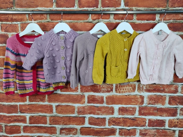 Baby Girl Bundle Age 9-12 Months Next Tu Knitted Jumper Sweater Cardigan 80Cm