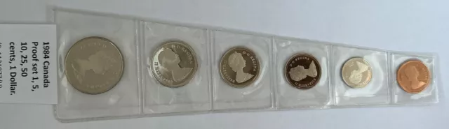1984 Canada Proof set (1, 2, 5, 10, 25, 50 cents, 1 Dollar) (Rx1121877/H)