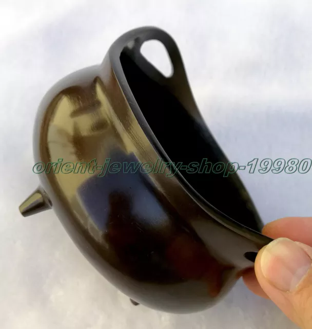 antique excellent burner Bronze statue Signed censer incense