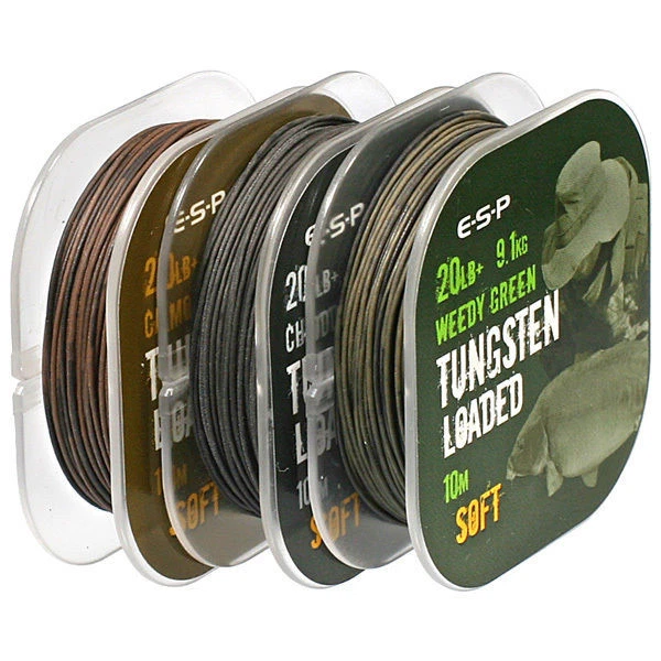 ESP Tungsten Loaded Braid Hook link Soft Or Semi-Stiff - plus 100 hair stops FOC