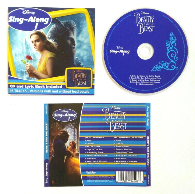 CD THE BEAUTY And The Beast Disney SingAlong Soundtrack Bella Bestia