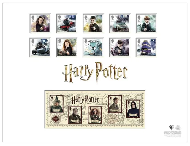 Royal Mail Harry Potter Stamps, 380mm x 340mm Limited Edition 581/1500