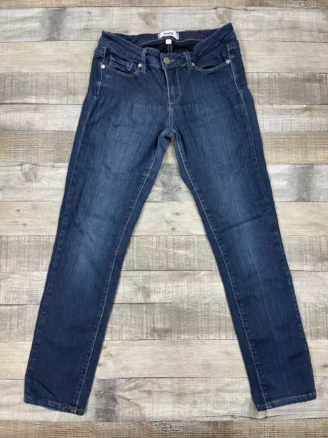 Paige Jeans Womens 26 Blue Denim Skyline Skinny Straight Pants Bottoms