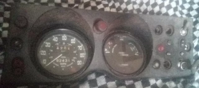 Cruscotto Serie Land Rover Quadro Strumenti & Calibri Fabbri + Interruttori