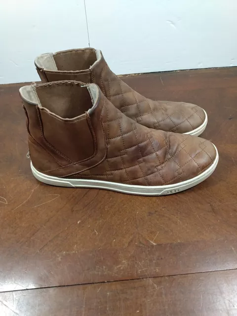 UGG Hollyn Deco Quilted Bootie Brown W 11 Very Nice (Read) Fast Safe Shipping 2