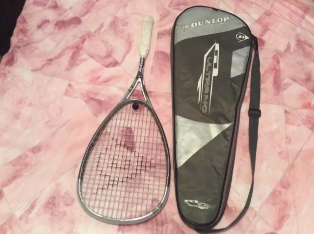 Dunlop Ultra 140 Multi Filament Powerrib Throat Squash Racket 157grams VGC