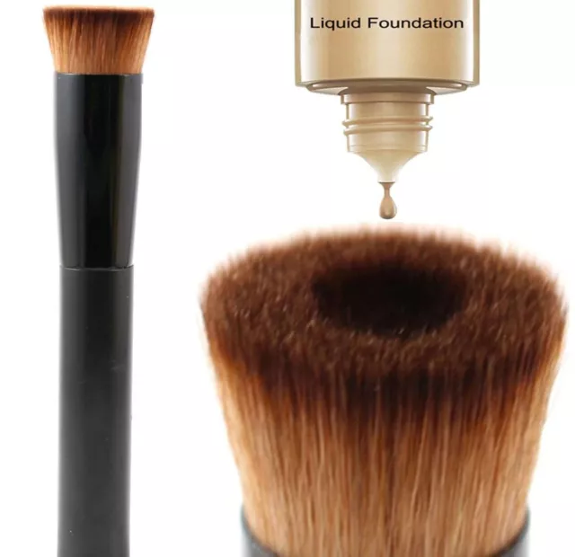 Glamza Trucco Fondotinta Liquido Polvere Pennello Cosmetici Attrezzi Contorno