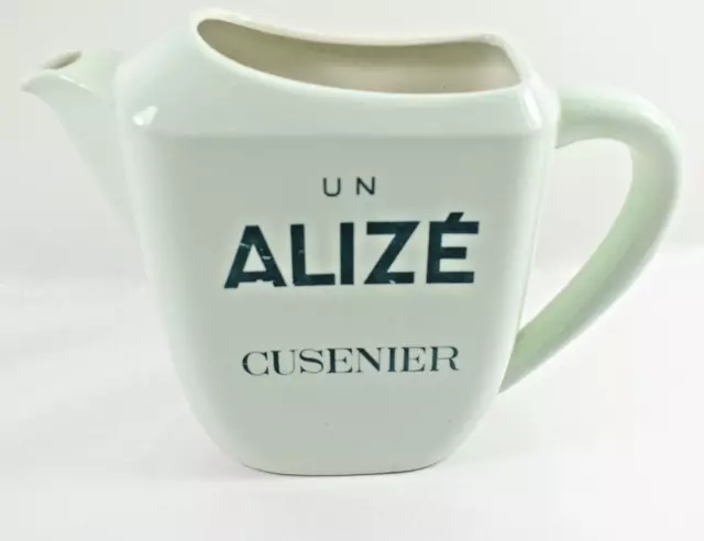 Ancien Pichet Publicitaire En Faience Un Alize Cusenier Pastis 1960