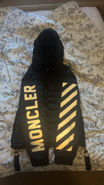 RARE MONCLER X Off White Reflective Coat 349.99 PicClick UK