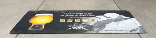 Grand Tapis De Bar Noir Biere Francaise Beer Bier Brasserie Du Mont Blanc Rare