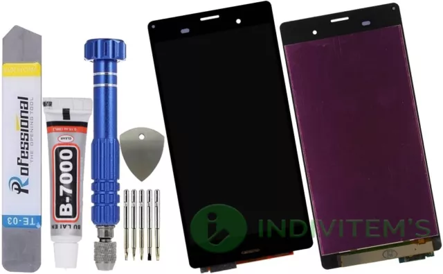 Für Sony Xperia Z3 D6603 D6643 Display Komplettes Bildschirm LCD BIG Schwarz