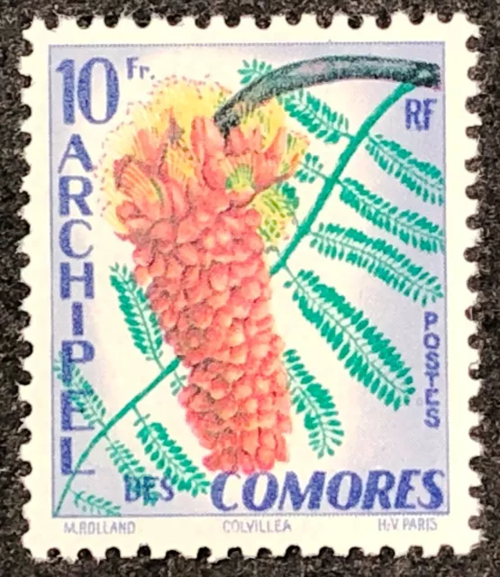 Comoro Islands Stamp #45 MNH 1959 / Flowers