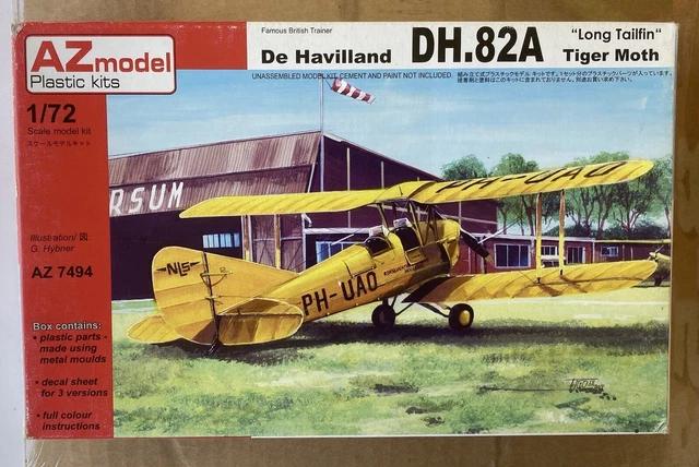 De Havilland DH. 82A Long Tailfin Tiger Moth, AZ MODEL, 1/72