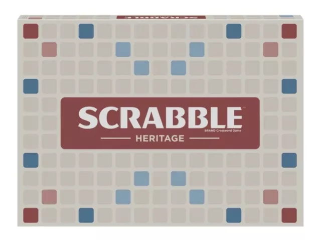 Scrabble Heritage Board Game By Mattel, 2019, Complete, 2 To 4 Players, New