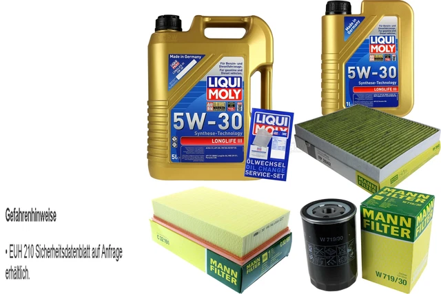 INSPEKTIONSKIT FILTER LIQUI MOLY ÖL 6L 5W-40 Für Toyota