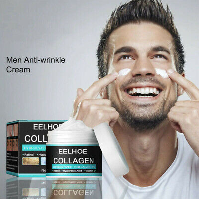 EELHOE Men's Face Anti Wrinkle Cream Collagen Retinol Hyaluronic Acid Vitamin E
