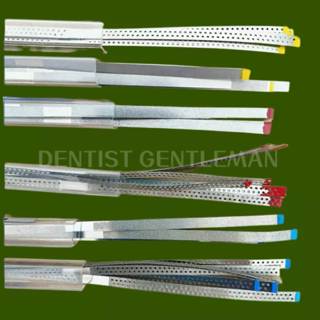 New Dental Single Side Diamond Polishing Finishing Strips Metal Polishing Sands