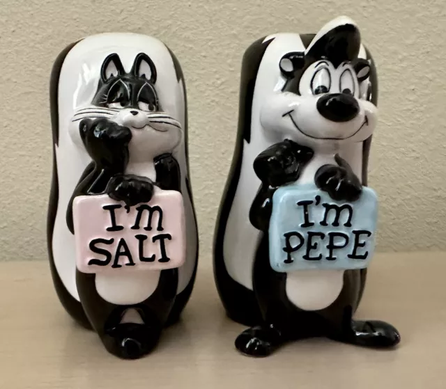 Warner Bros. Pepe Le Pew & Penelope Salt And Pepper Shakers Set