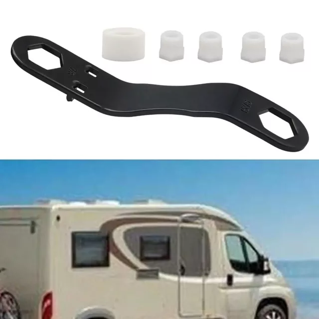 Kit de bouchons de vidange de chauffage de camping-car premium avec clé angulai