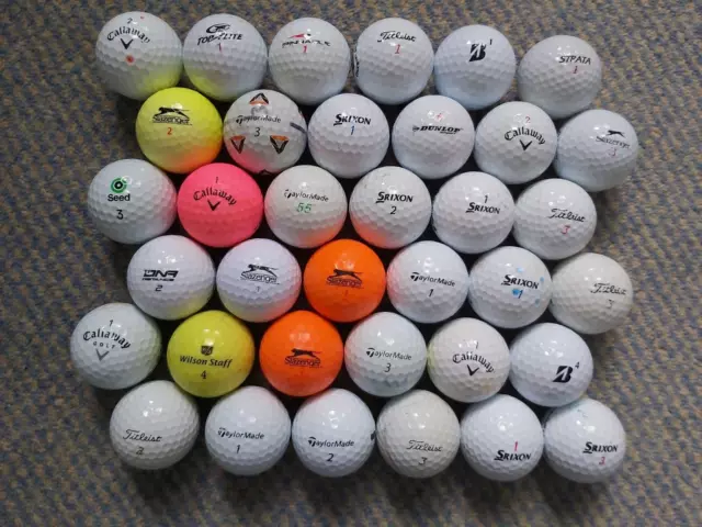 36 Used Golf Balls - No Lake Balls