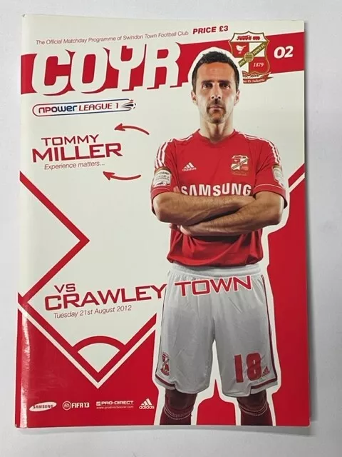 2012/13 Swindon Town V Crawley Town 21-08-2012 League 1