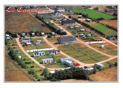 50 n° 101935 cpsm .10x15 cm  .carteret .le camping du bocage.vue generale 