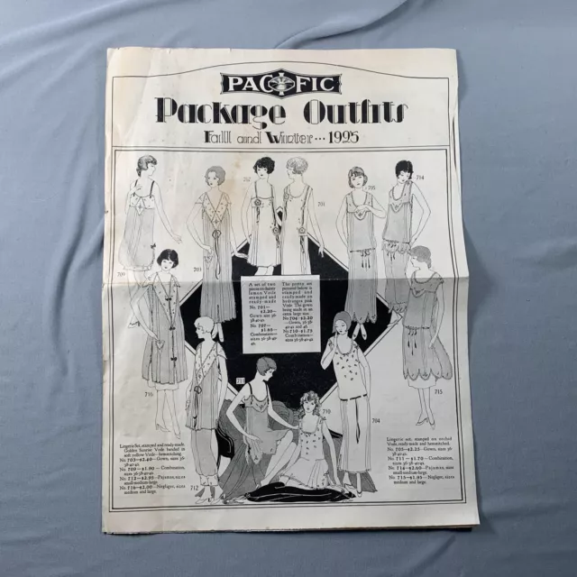 Antique Vtg 1925 Pacific Pattern Catalog Pamphlet Package Outfits Sewing Antique Vtg 1925 Pacific Pattern Catalog Pamphlet Package Outfits Sewing