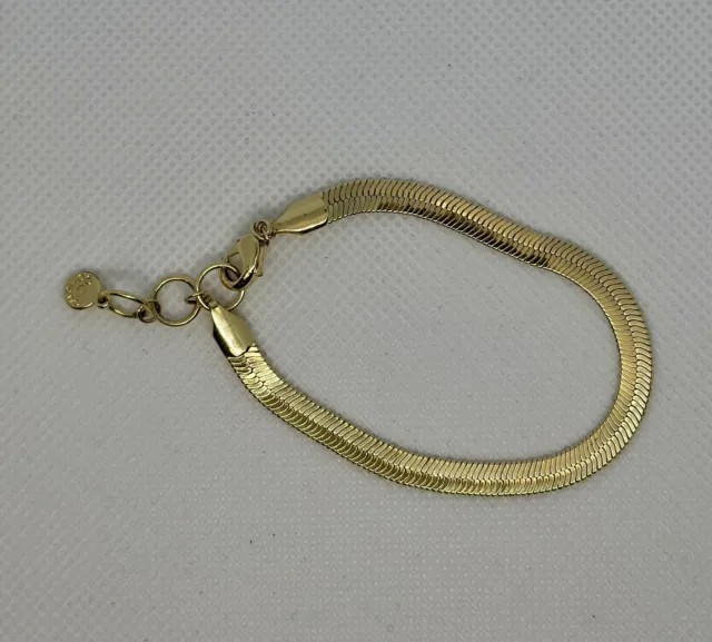 GORJANA Venice Mini Bracelet 18k Gold Plated 7" lobster claw