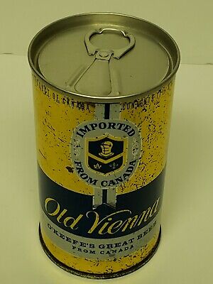 OLD VIENNA BEER CAN STRAIGHT STEEL PULL TAB OKEEFS IMPORTED FROM CANADA 11.5 oz