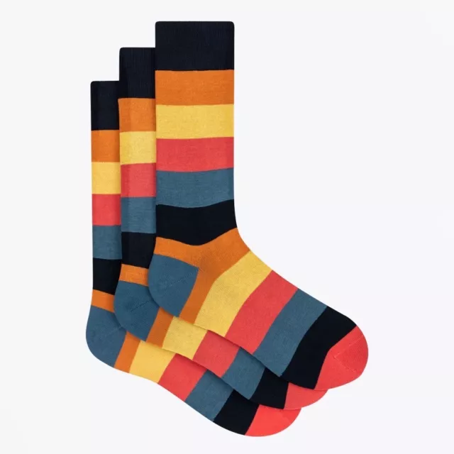 NWT $95 Paul Smith bright stripe socks. 3-pack set. Made in Italy. Great gift!