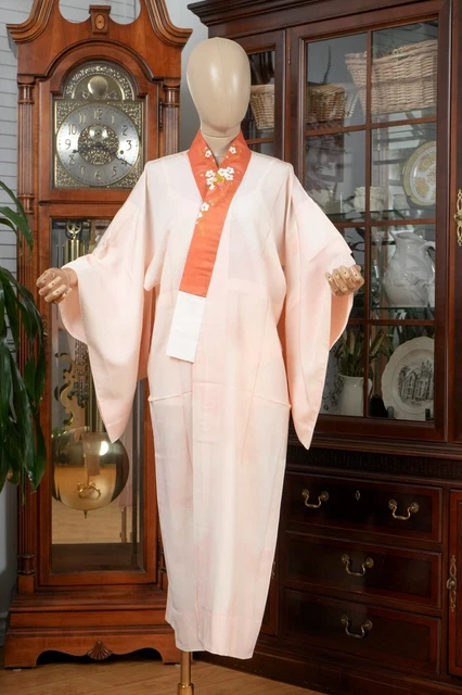 Dear Vanilla Japanese Juban Undergown Women's Kimono Genuine Vintage Mint