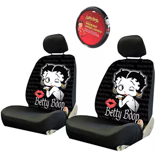 For VW New Betty Boop Timeless Front Low Back Car Truck SUV Seat Cover