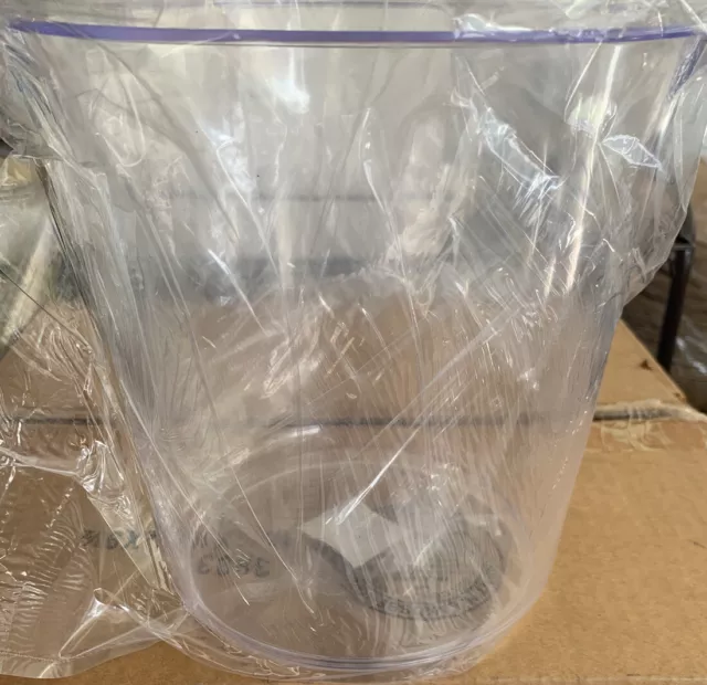 Clear Plastic Ice Bucket, 1 Gallon Ice Bucket