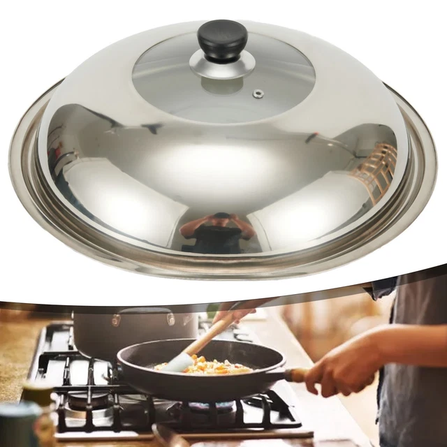 Elegante copertura per verdure in acciaio inox perfetta per rendere cibi caldi e gustosi