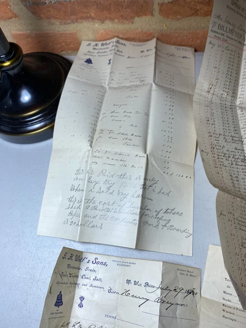 Lot of 9 Antique Documents 1800s Henry Drayer, East Manchester TWP. Mt. Wolf, PA 8