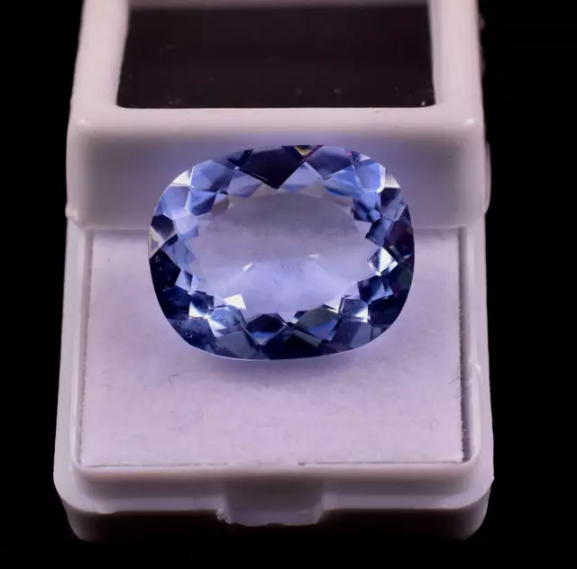 13,40 ct saphir bleu naturel taille émeraude certifié GIE AAAA pierre...