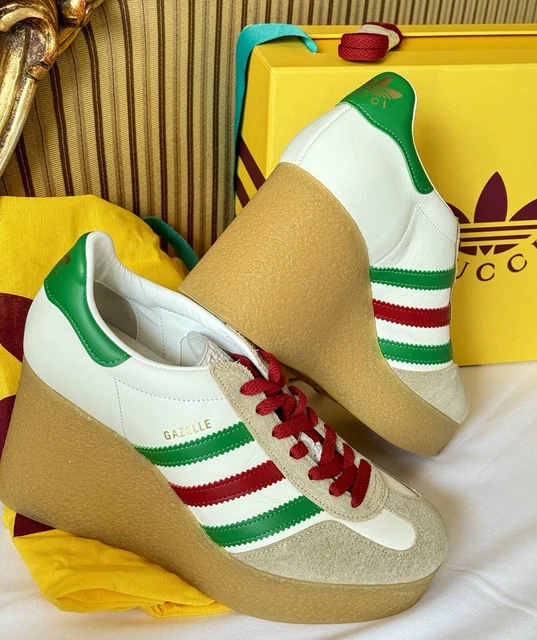 GUCCI X ADIDAS gazelle in pelle bianca EUR 425 00 PicClick IT