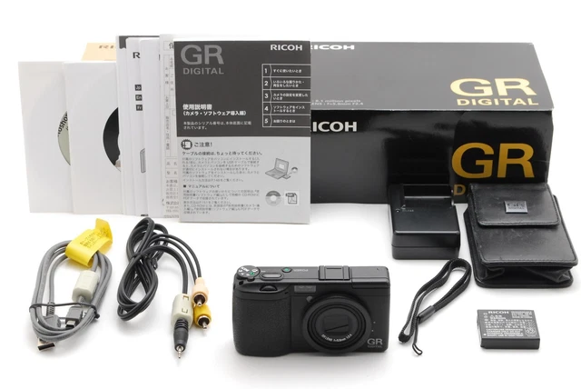 【MINT in Box】 Ricoh GR Digital 8.1MP Black Compact Digital Camera From JAPAN