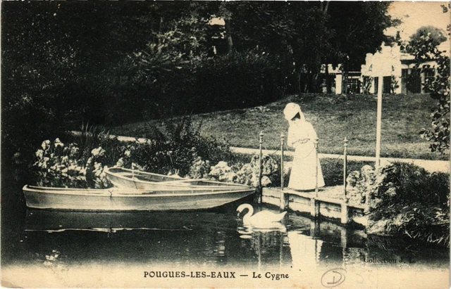 CPA POUGUES-les-EAUX Le Cygne (420778)